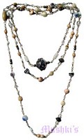 Beaded long necklace - click here for large view