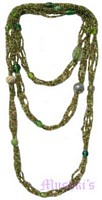 Beaded long necklace - click here for large view