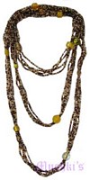 Beaded long necklace - click here for large view