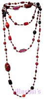 Beaded long necklace - click here for large view