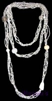 Beaded long necklace - click here for large view