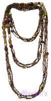 Beaded long necklace - click here for large view