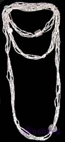Beaded long necklace - click here for large view