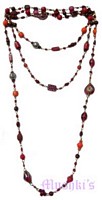 Beaded long necklace - click here for large view