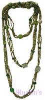 Beaded long necklace - click here for large view