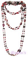 Beaded long necklace - click here for large view
