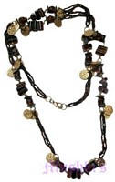 Beaded long necklace - click here for large view