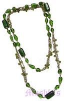 Beaded long necklace - click here for large view