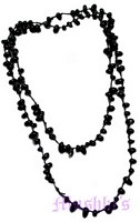 Beaded long necklace - click here for large view