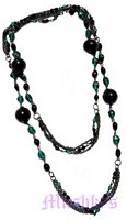 Beaded long necklace - click here for large view