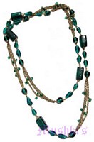 Beaded long necklace - click here for large view