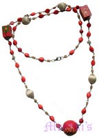Beaded long necklace - click here for large view