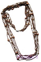 Beaded long necklace - click here for large view