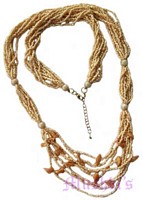 Beaded long necklace - click here for large view