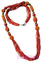 Beaded long necklace - click here for large view