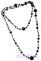 Beaded long necklace - click here for large view