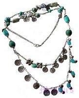 Beaded long necklace - click here for large view