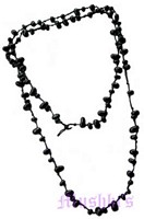 Beaded long necklace - click here for large view