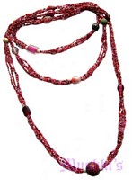 Beaded long necklace - click here for large view