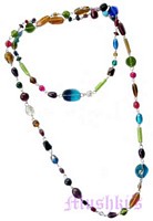Beaded long necklace - click here for large view