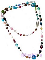Beaded long necklace - click here for large view