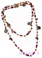 Beaded long necklace - click here for large view