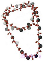 Beaded long necklace - click here for large view