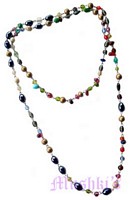 Beaded long necklace - click here for large view