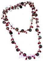 Beaded long necklace - click here for large view