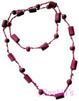 Beaded long necklace - click here for large view