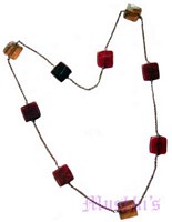 Beaded long necklace - click here for large view