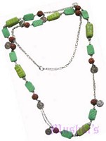 Beaded long necklace - click here for large view