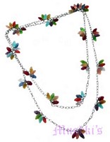 Beaded long necklace - click here for large view