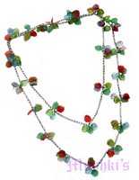 Beaded long necklace - click here for large view