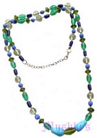 Beaded long necklace - click here for large view
