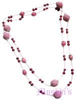 Beaded long necklace - click here for large view