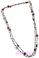 Beaded long necklace - click here for large view