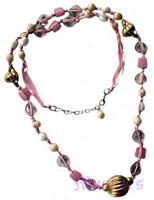 Beaded long necklace - click here for large view