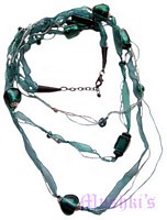 Beaded long necklace - click here for large view