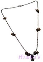 Beaded long necklace - click here for large view