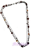 Beaded long necklace - click here for large view