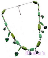 Beaded long necklace - click here for large view