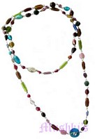 Beaded long necklace - click here for large view
