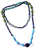 Beaded long necklace - click here for large view