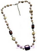 Beaded long necklace - click here for large view