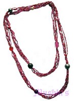Beaded long necklace - click here for large view