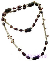 Beaded long necklace - click here for large view