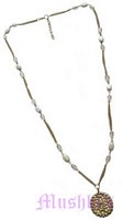 Beaded long necklace - click here for large view