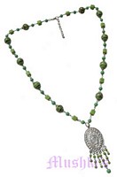 Beaded long necklace - click here for large view