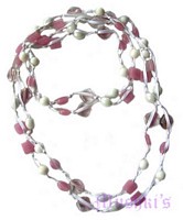 Beaded long necklace - click here for large view